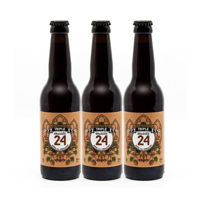 Confezione da 3 birre Brassée 24 Triple Artisan Brewery of Sarlat 3 x 33cl