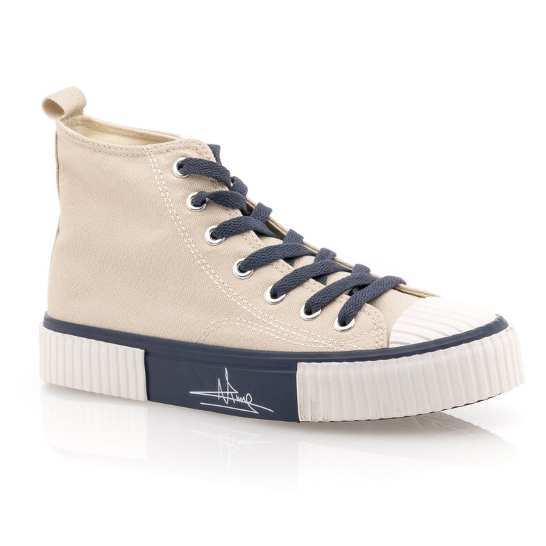 Zapatillas deportivas para mujer color beige.