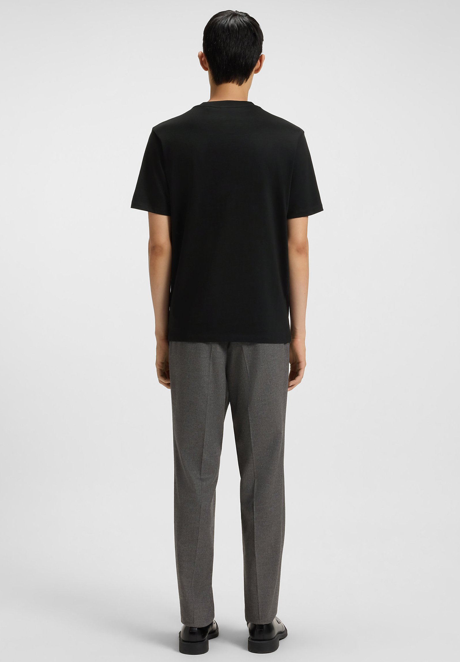 HUGO DELASTIO - T-shirt met print - zwart