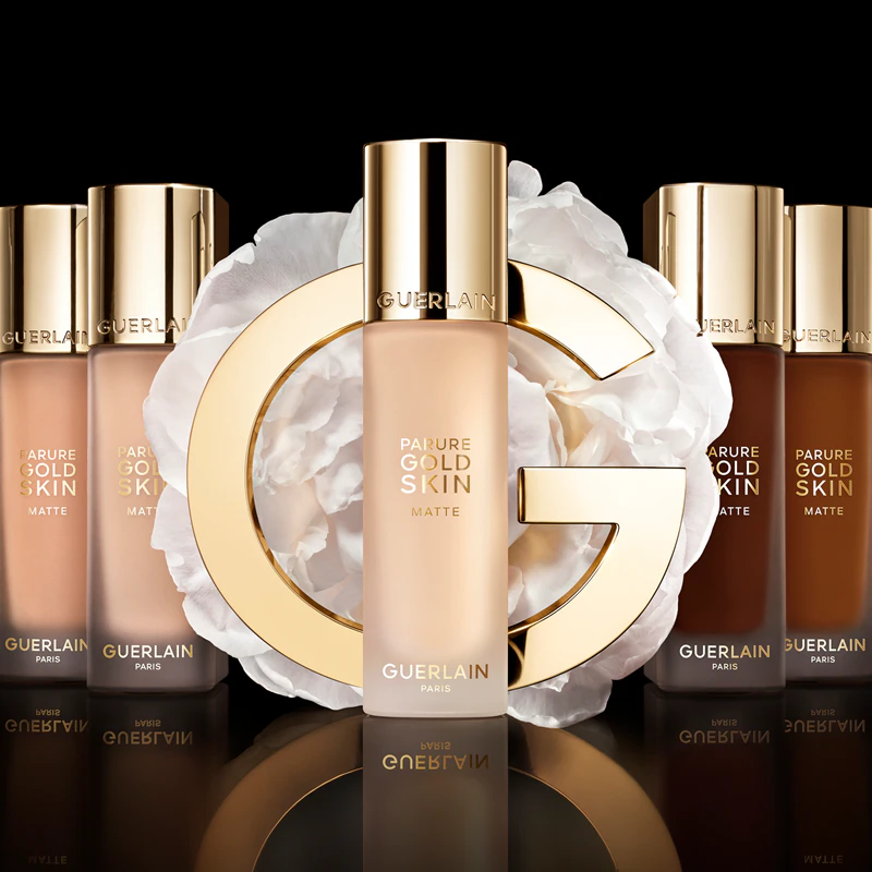 Base matificante de longa duração GUERLAIN Parure Gold Skin com FPS 15