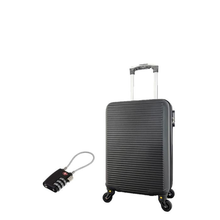 Valise Cabine 45x36x20cm EasyJet | Valise CELIMS Weekend | Valise Cabine Easyjet | Roues Amovibles | Cadenas | Noir