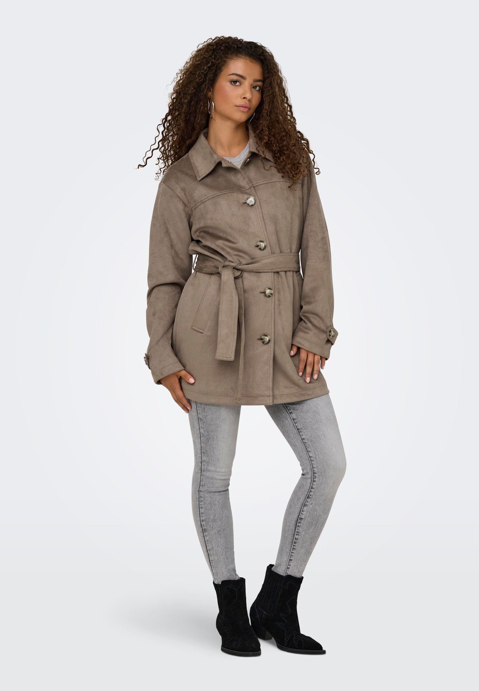ONLY LIFE ONLDIANE CC OTW - Kunstleren jas - bruin