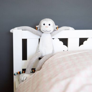 Peluche de mono Max de Zazu Nightlight con melodías relajantes, sonido y luz. 1 unidad.