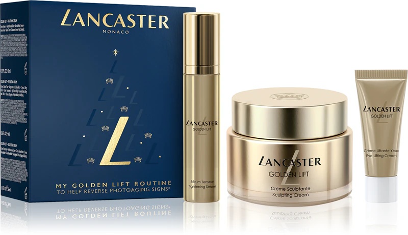 Darilni set Lancaster Golden Lift za popolno kožo