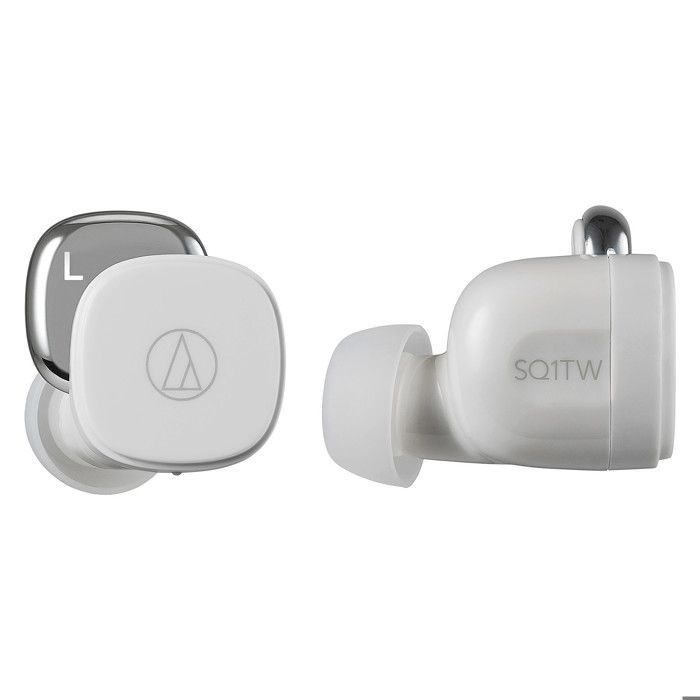 Auricolari wireless Audio-Technica ATH-SQ1TW - Bianchi - Bluetooth 5.0 - Lunga durata della batteria - Comfort superiore