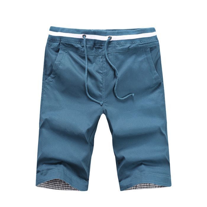 Men's Fashion Bermuda Shorts Casual Sports Clothing... - Denim Blue
