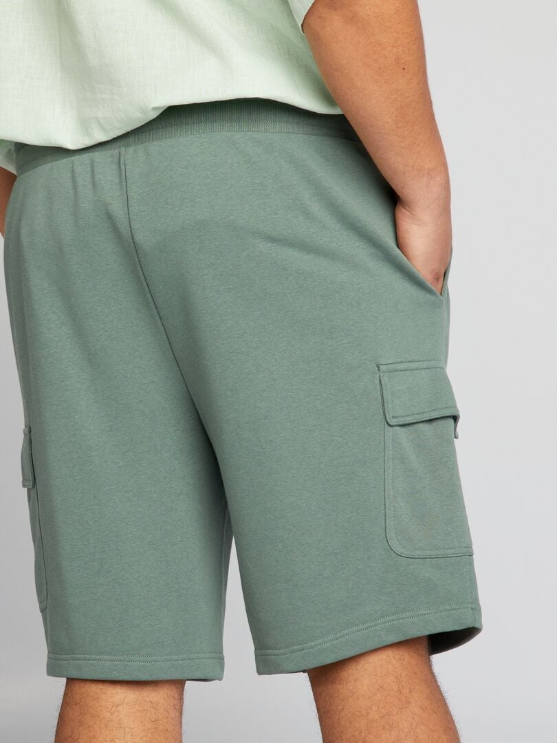 Bermudashorts met klepzakken - GROEN