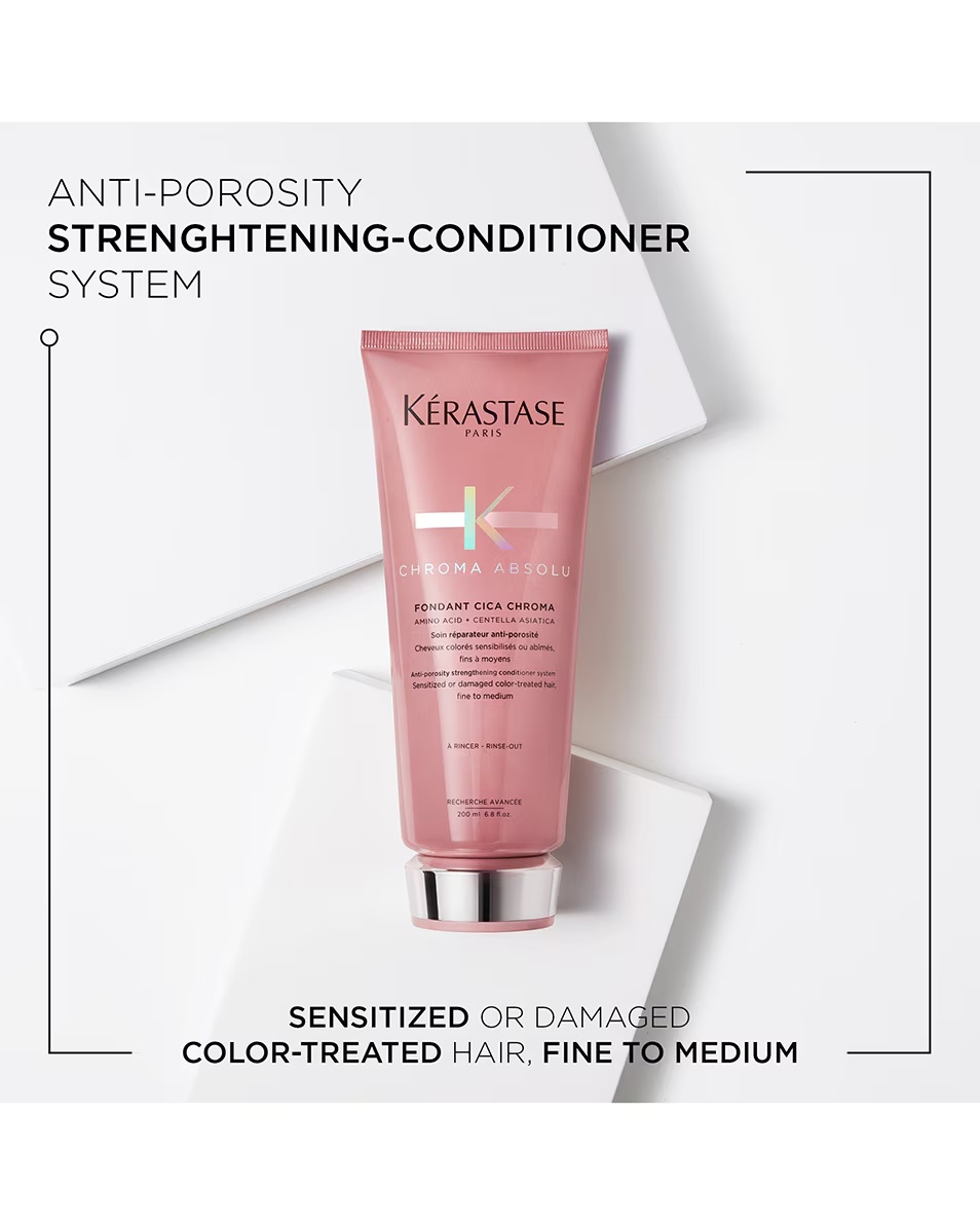 KÉRASTASE CHROMA ABSOLU FONDANT CICA CHROMA RESTORATIVE ANTI-POROUS FONDANT OBOJENA KOSA