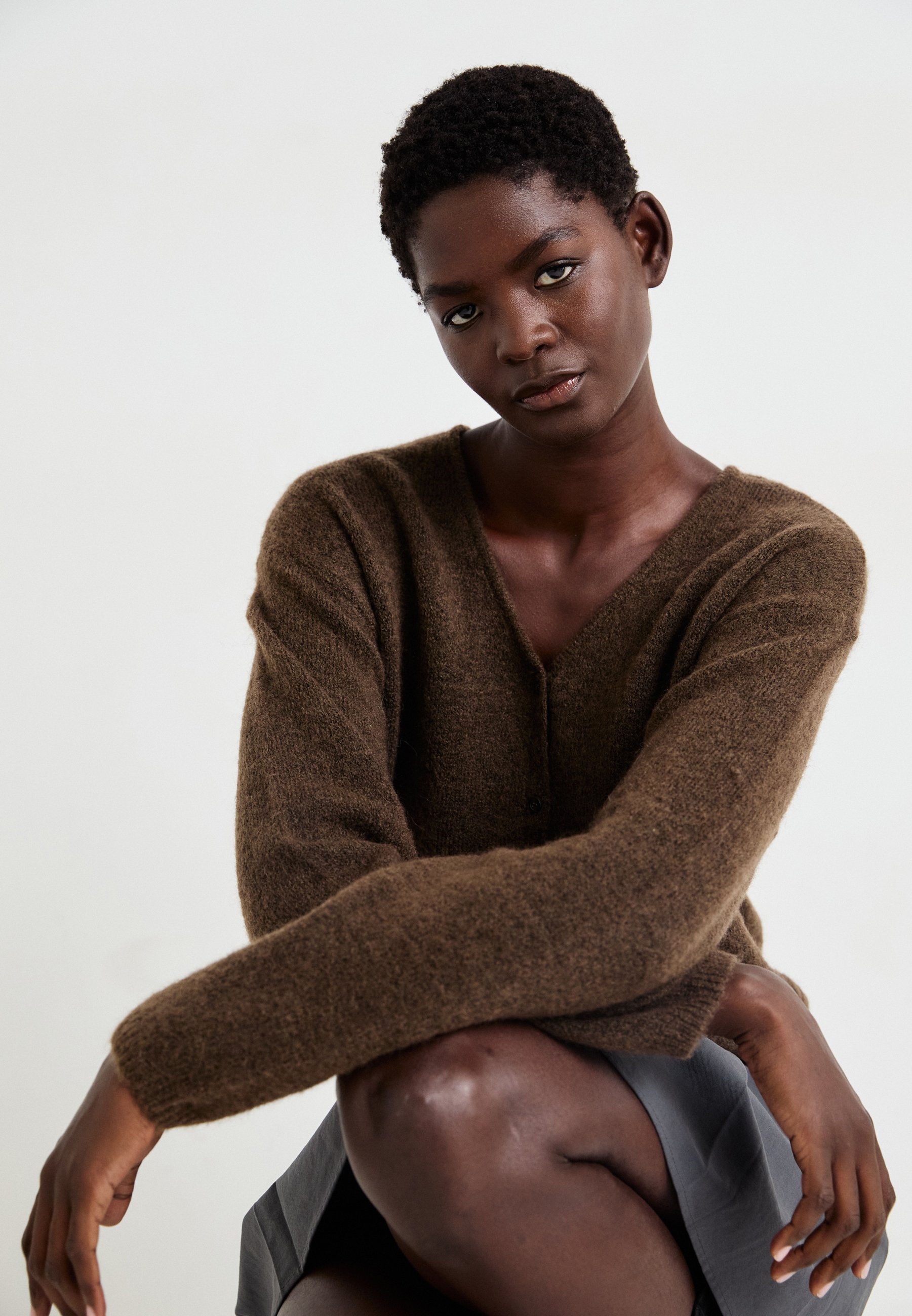 MSCH Copenhagen HOPE CARDIGAN - Cardigan - ardesia nero mélange