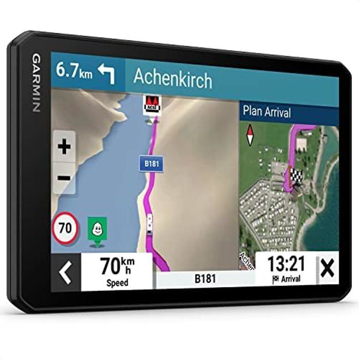 GPS pour Camping-Cars - GARMIN - CamperCam 795 - Dash Cam intégrée - Info-trafic DAB - Noir