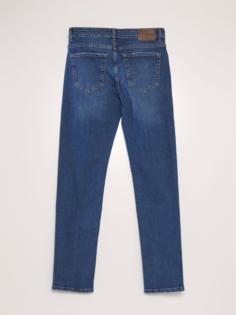 Vaqueros ajustados de 5 bolsillos - Talla L34 - Azul