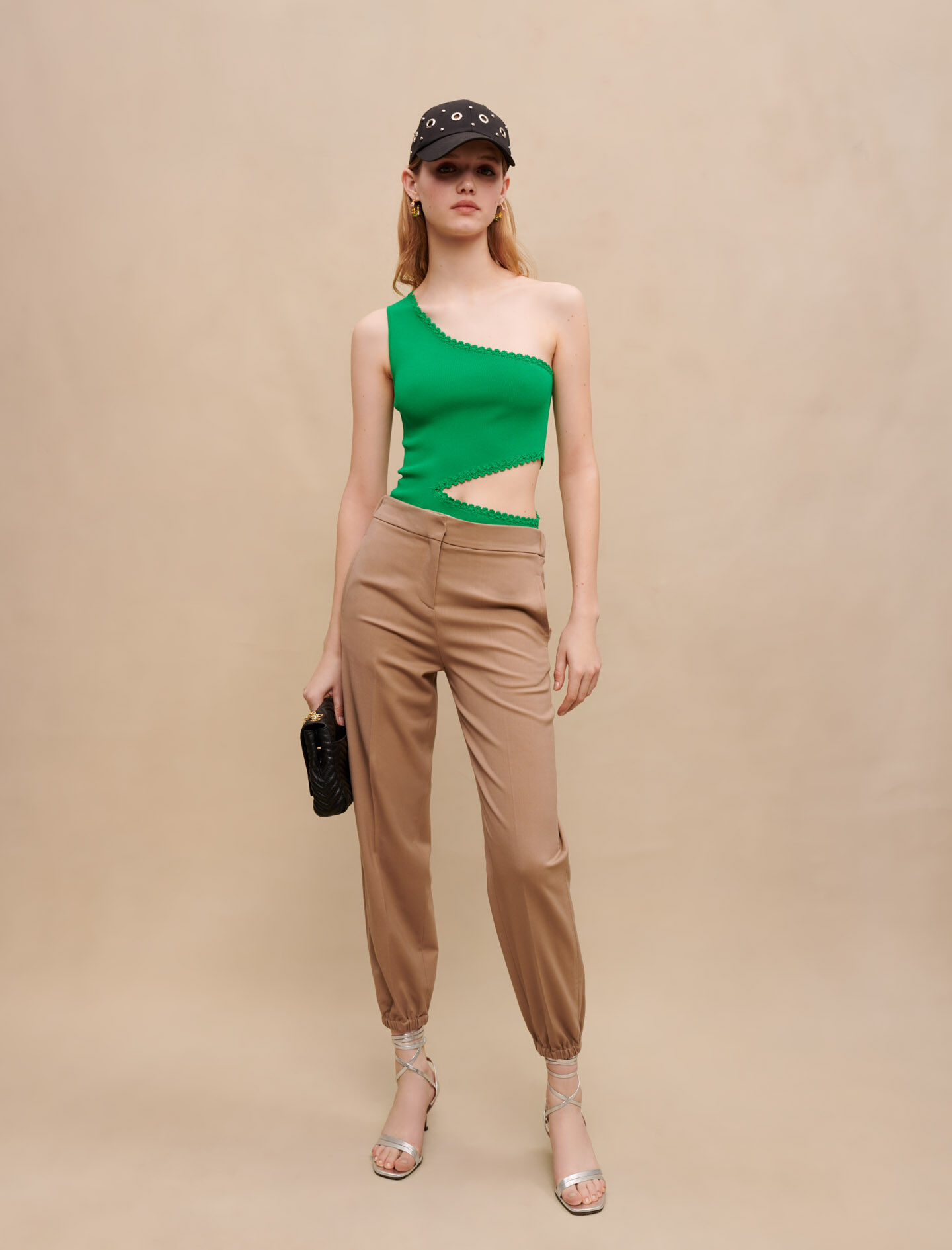 Enkellange broek - Beige