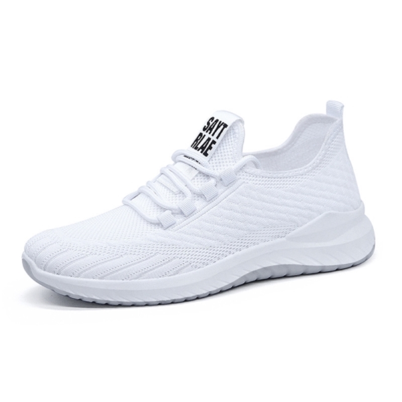 Men's Breathable Sneakers Flying Woven Sports Net Shoes Training Jogging Shoes Casual Durable Deportivas Hombre