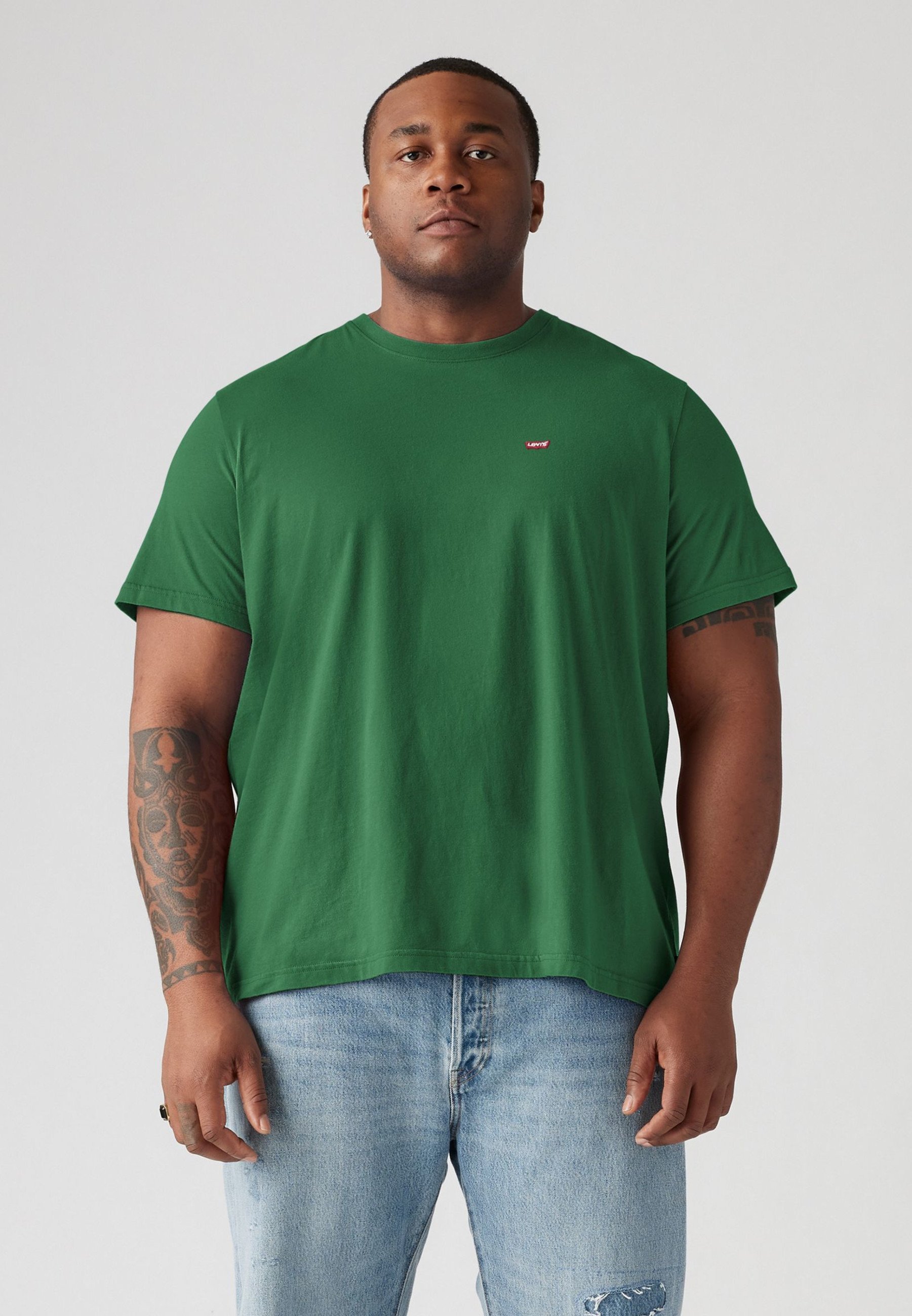 Levi's® Plus BIG ORIGINAL T-shirt - Basic T-shirt - donkergroen