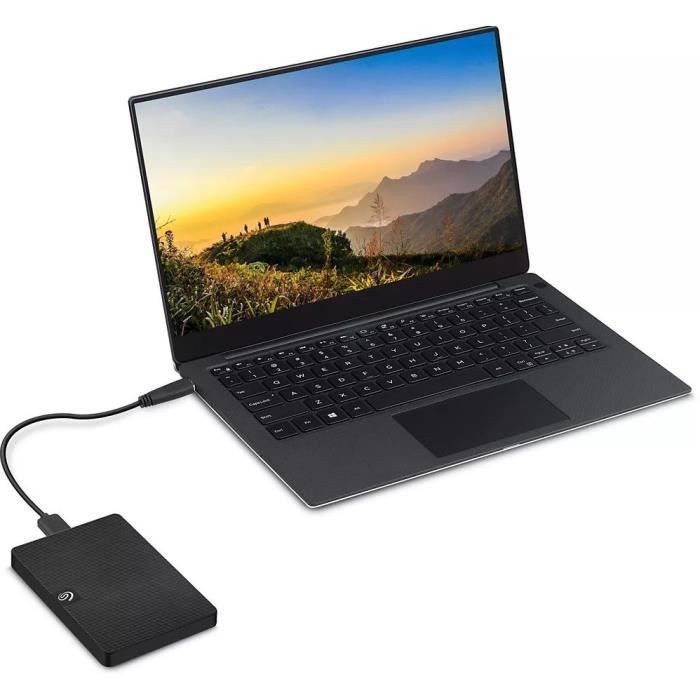 SEAGATE - Portable Hard Drive - HDD - 2TB - Black