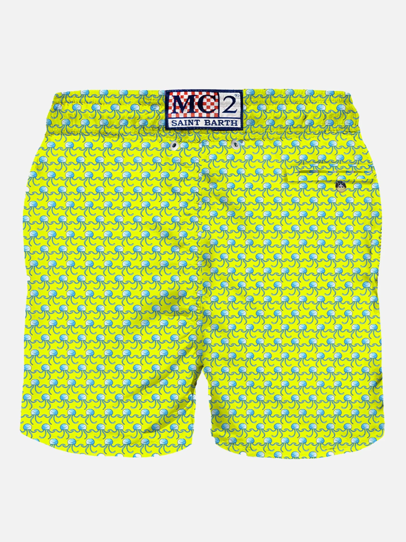 Traje de baño para hombre con estampado de medusas fluorescentes