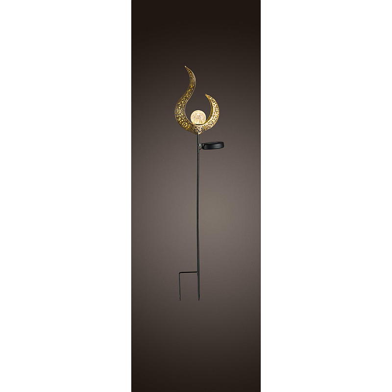 Lanza de cristal de 78 cm, con célula solar, fabricada en Marruecos.
