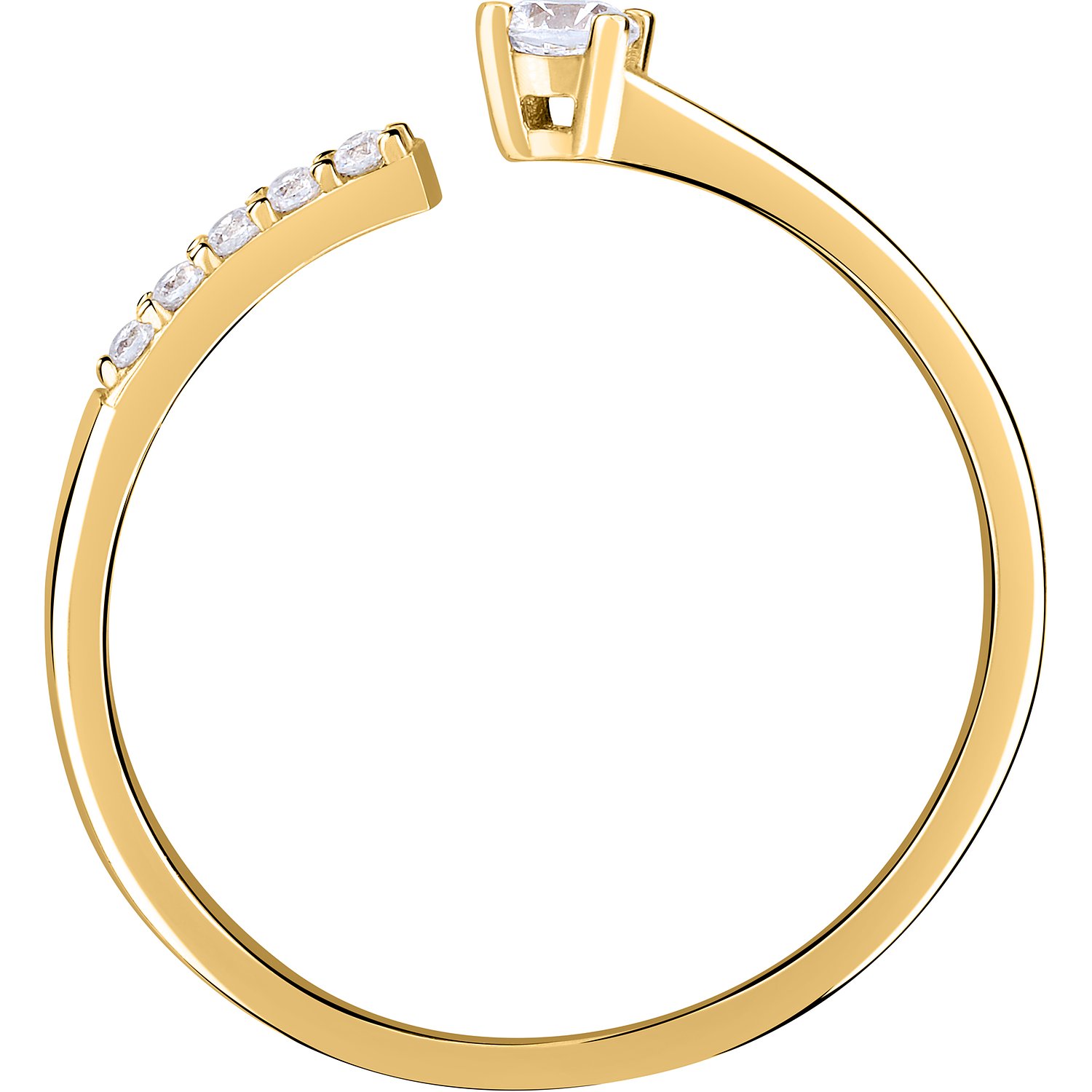 Live Diamond Bagues or jaune