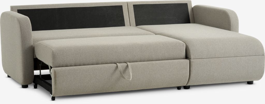 MOMMARK Sofa na razvlačenje s ležaljkom MOMMARK bež tkanina