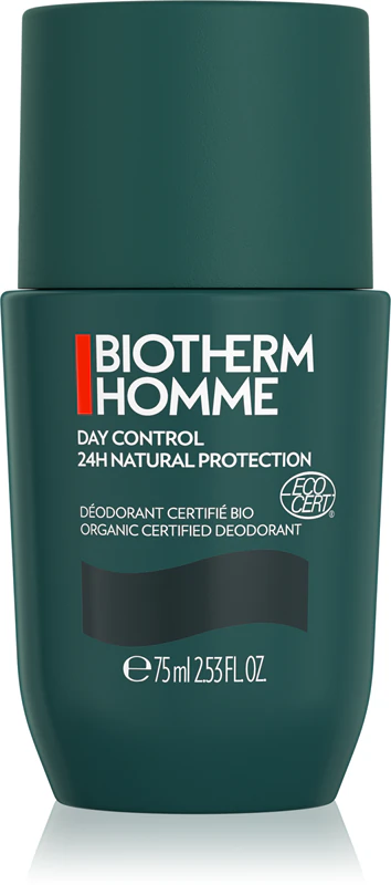 Desodorante roll-on Biotherm Homme Day Control 24H com proteção natural