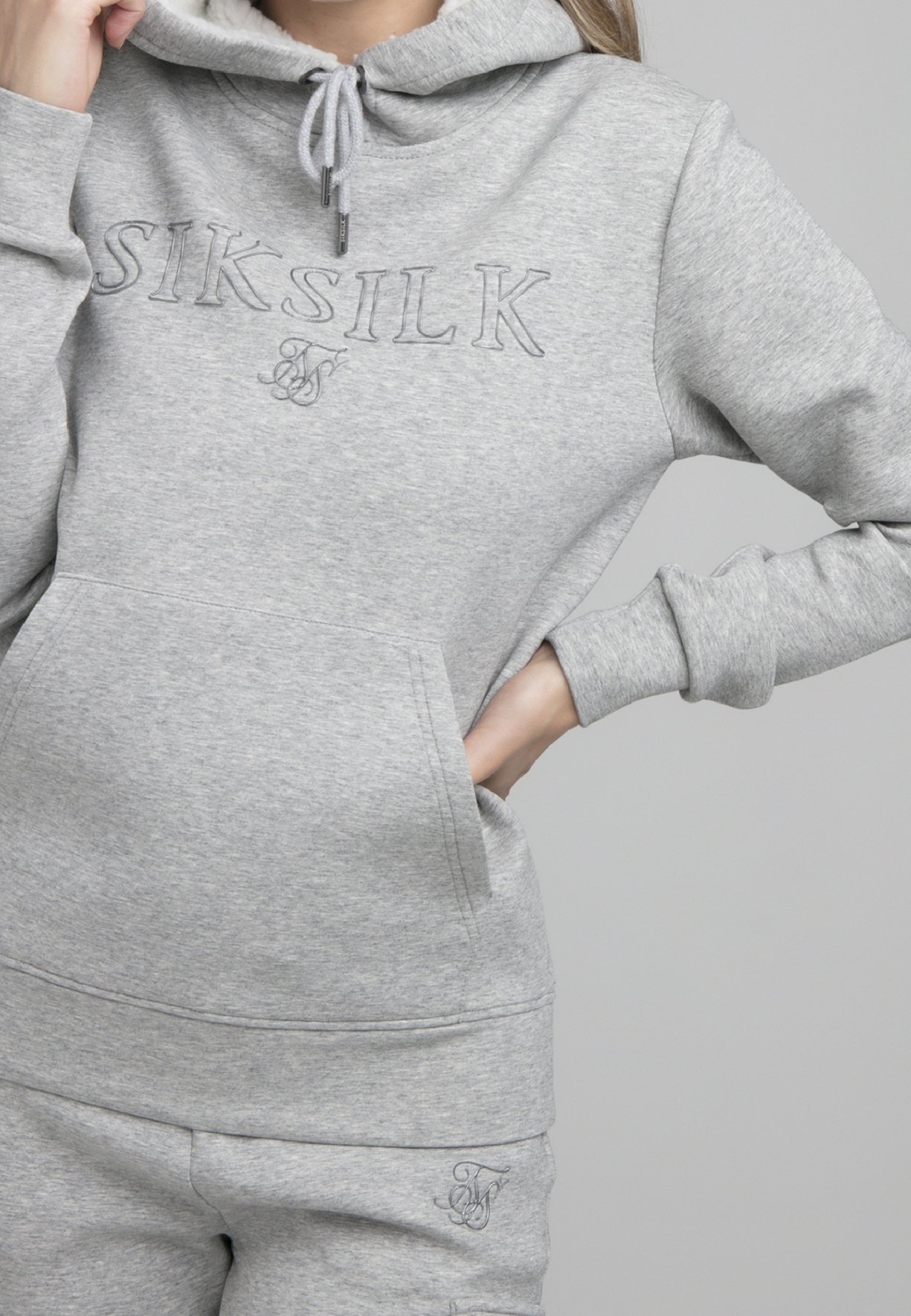 Sweat à capuche SIKSILK - gris