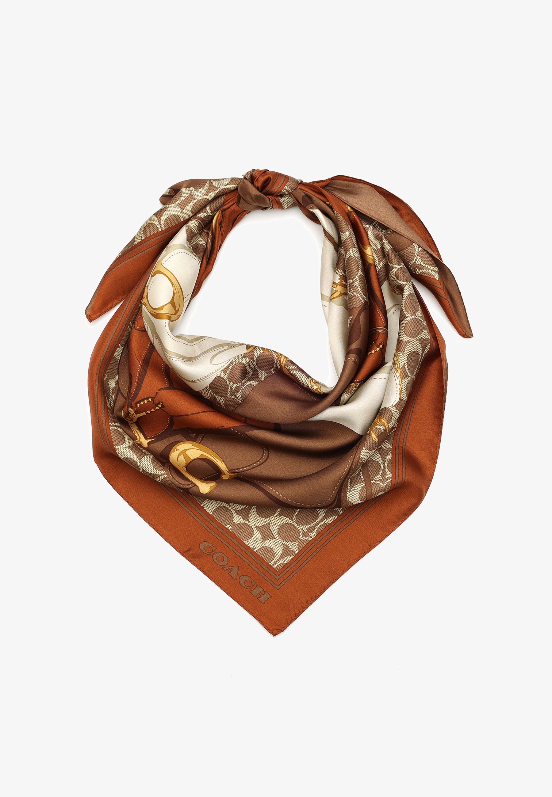 COACH TABBY SQUARE - Foulard - donkerbeige