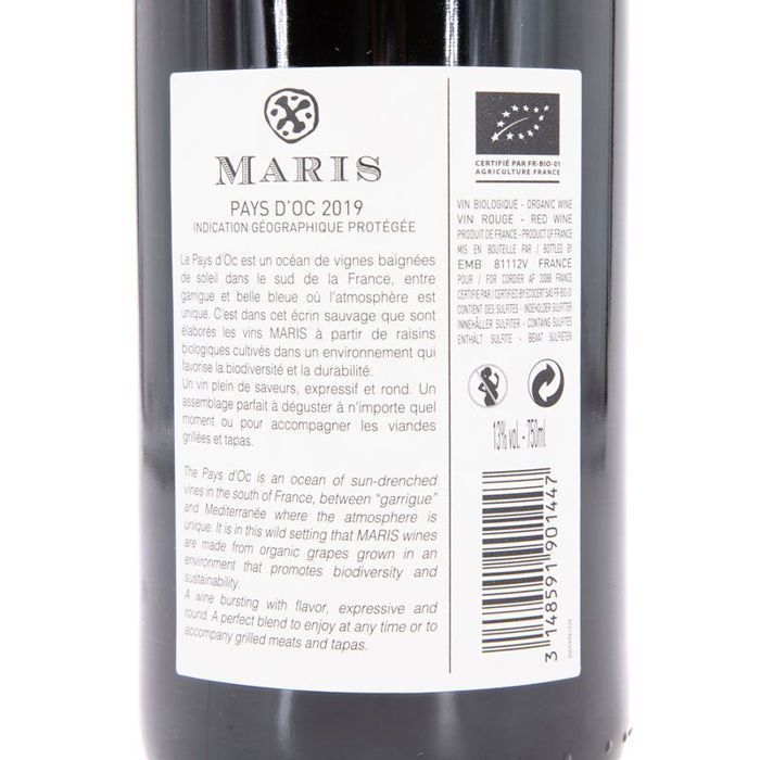 IGP OC tinto 2019 75cl CRD Maris vino mixto MARIS