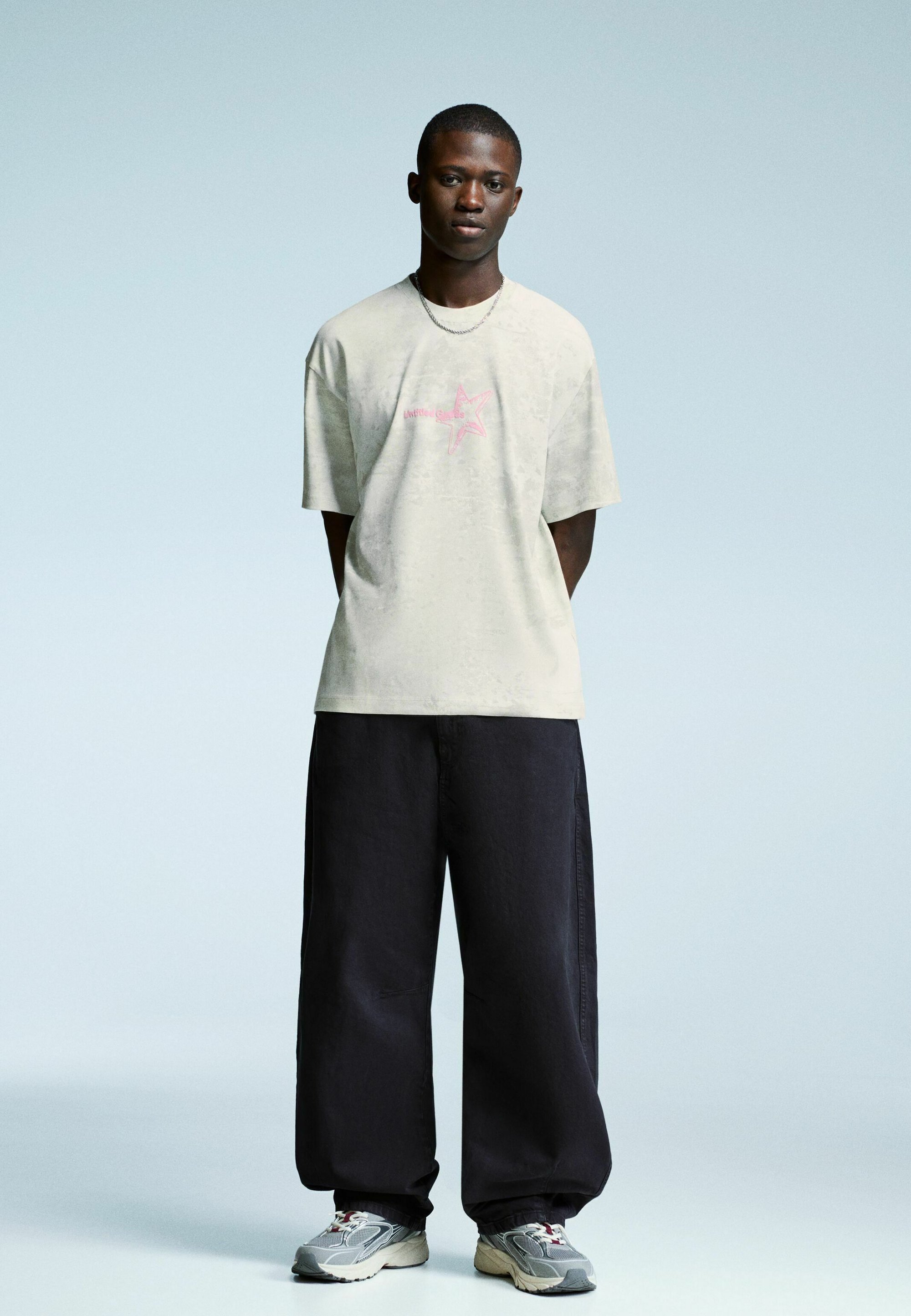 Bershka T-shirt met korte mouwen - print - Bedrukt T-shirt - camel