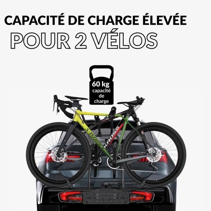 OWE 2-fietsendrager - Trekhaakmontage - Opvouwbaar - 13-pins - Zwart