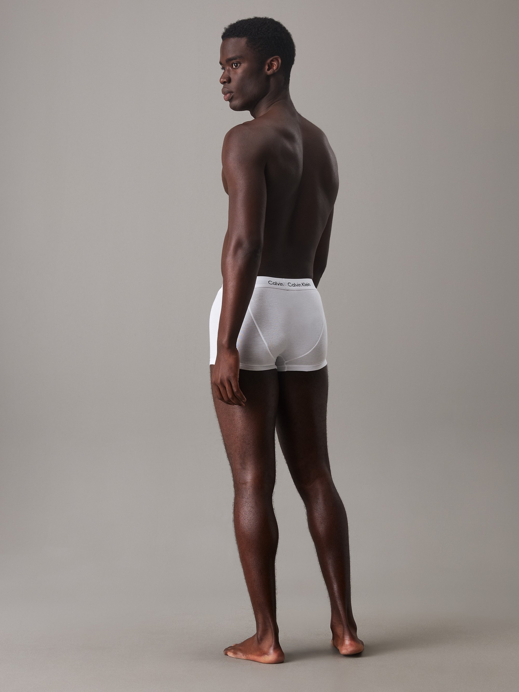 Calvin Klein Underwear LOW RISE TRUNK STRETCH 3-PACK - Boxershorts - wit/rood gember