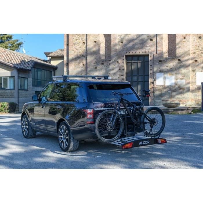 Porte-vélos 3 vélos + Coffre sur attelage 300L - Charge max 30 Kgs - Menabo Mizar + Alcor3