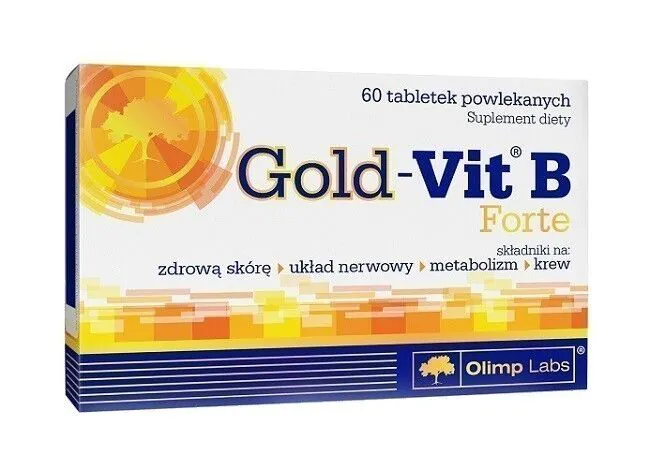 Olimp Gold Vit B Forte, Kompleks witamin z grupy B, Tabletki