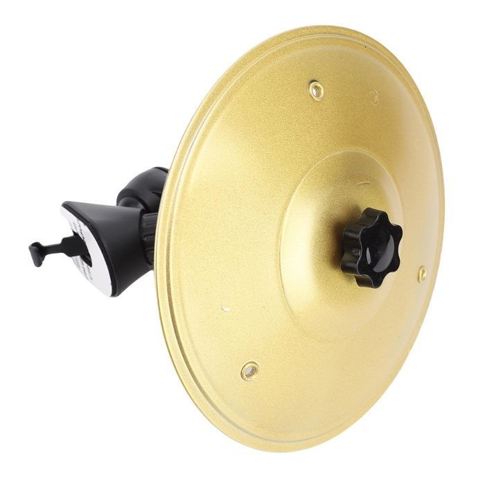OMABETA Piatto per ventilazione auto, tamburo, piatto trasparente per incidente automobilistico, suono chiaro, volume alto, divertimento, aria, decorazione per aria, oro