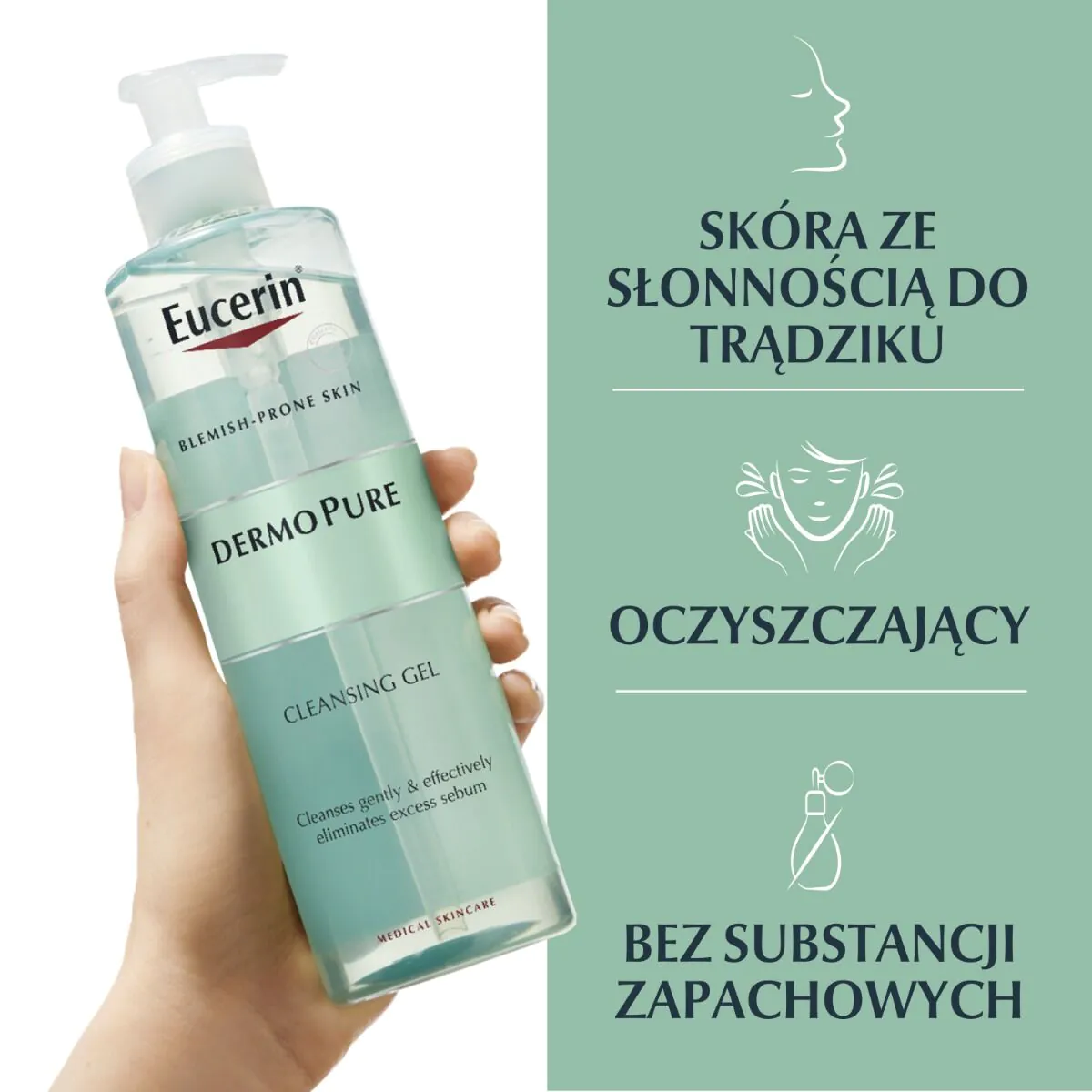 Eucerin Dermopure Żel oczyszczający do twarzy i ciała