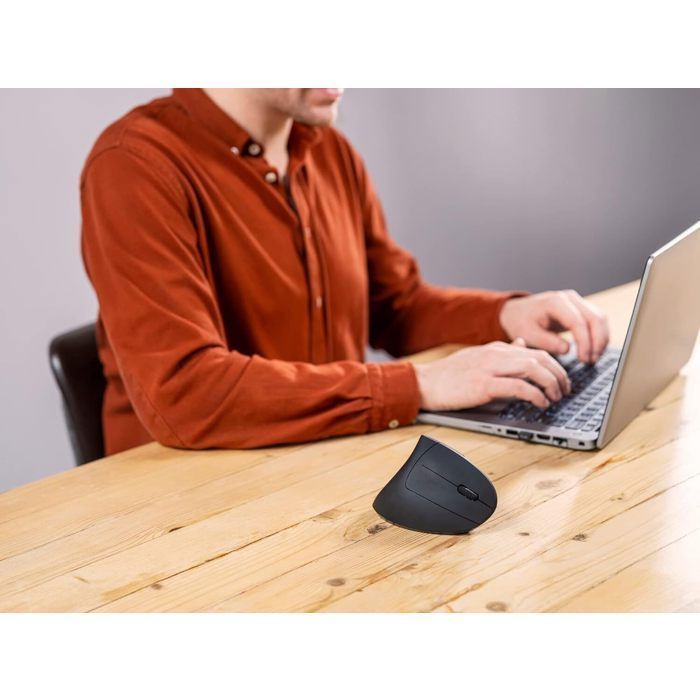 Trust Verto Souris sans Fil Verticale Ergonomique, Prévention Syndrome de la Souris et Epicondylite, pour PC / Portable / Mac