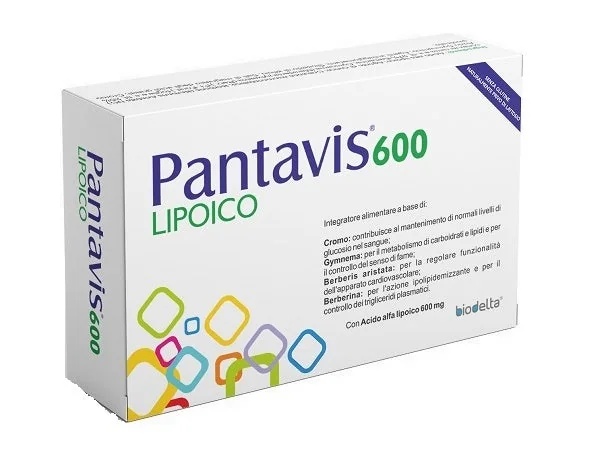 BIODELTA Pantavis 600 acide lipoïque 30 capsules