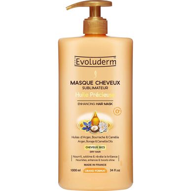 Evoluderm hiusnaamio kuiville hiuksille Edullinen öljy 1000 ml 1000 ml