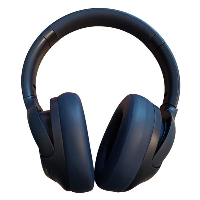 Cuffie wireless Bluetooth 5.3 - Cancellazione attiva del rumore - Suono stereo - Microfono integrato - Autonomia della batteria di 40 ore - Blu