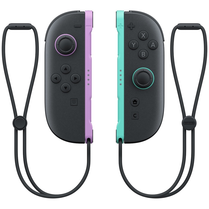Paire de manettes Joy-Con 2 Violet Clair & Vert Clair pour Nintendo Switch 2