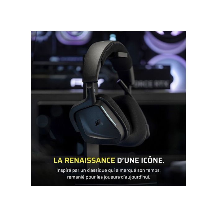 Cuffie da gioco wireless Corsair Void v2, Bluetooth, colore carbonio