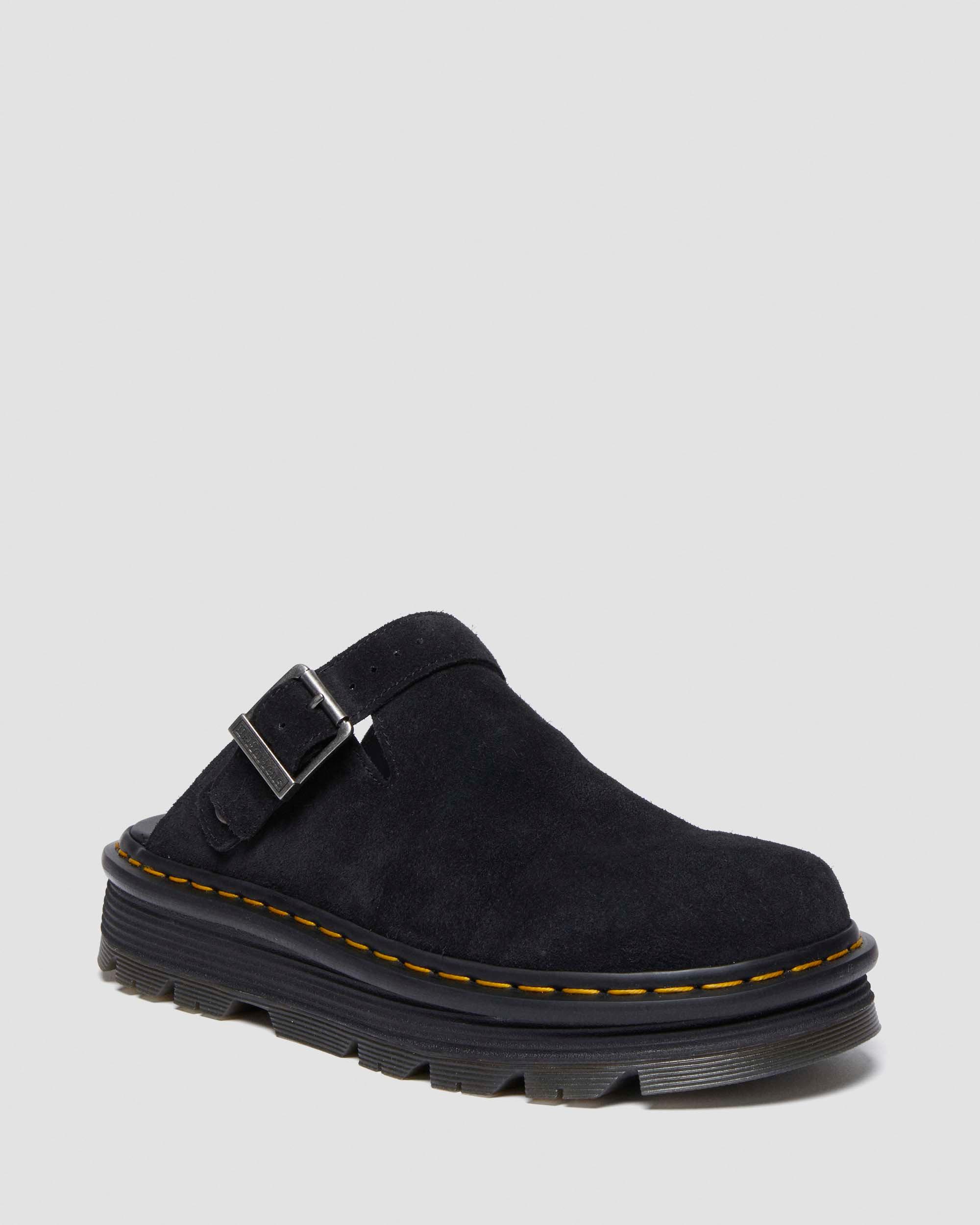 Zebzag Suede Casual Slingback Platform Mules