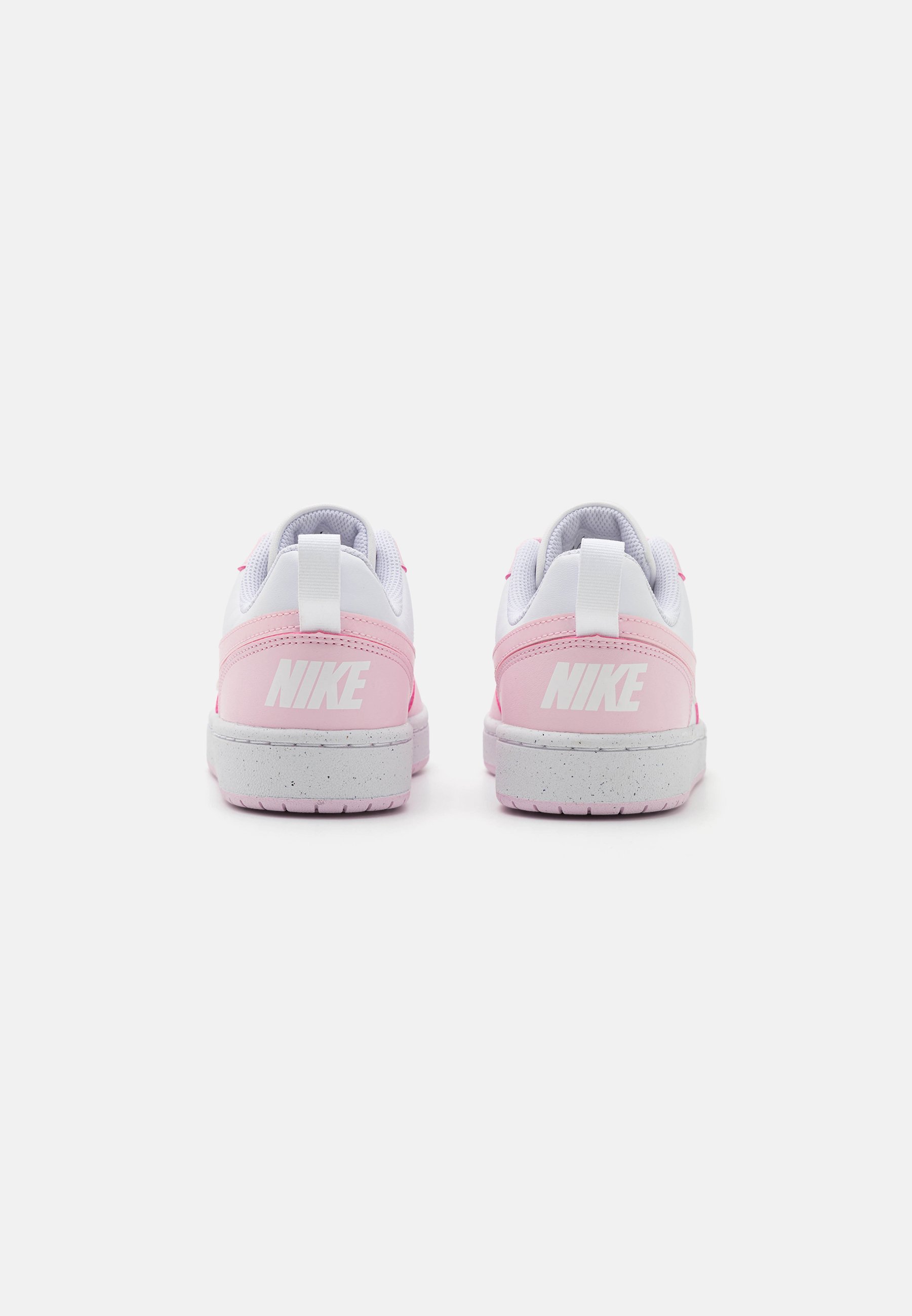 Nike Sportswear COURT BOROUGH LOW UNISEX - Edzőcipő - fehér/rózsaszín hab