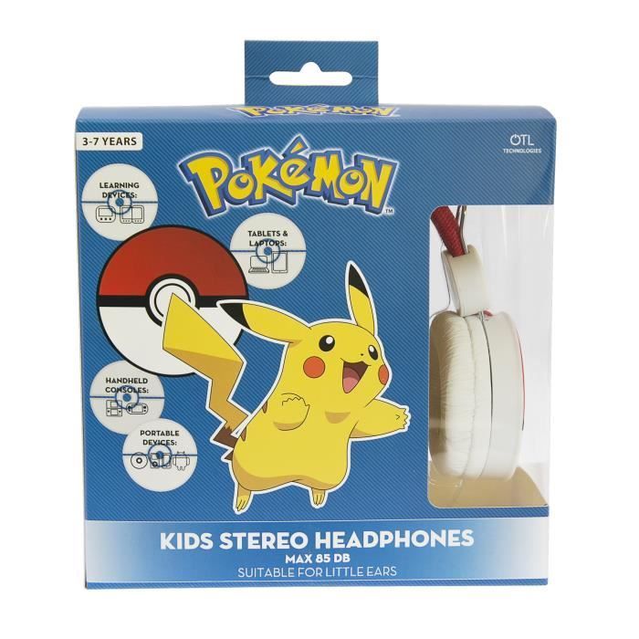Kidsafe Children's Headphones - POKEMON - Pokéball - Limited in decibels (85) - Stereo - Adjustable headband