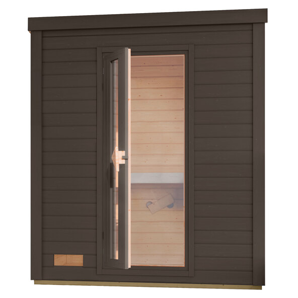 Badstue Carla Zero, inkl. Ofen, terragrau