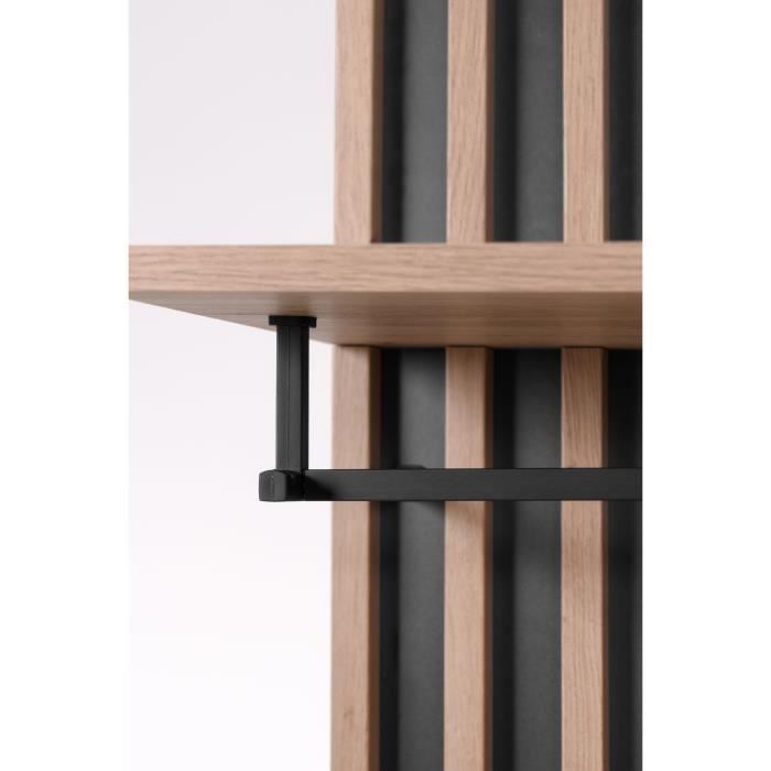 1-door locker, 80x37x189.6 cm, oak finish - MEDAN