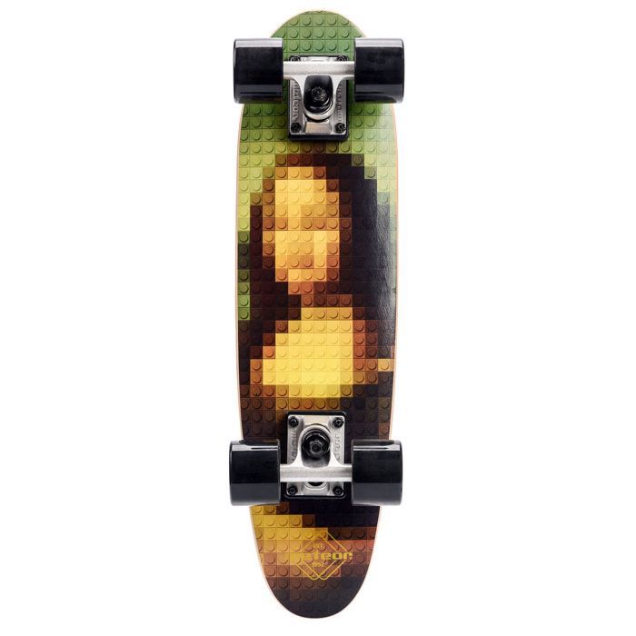 METEOR Kids Skateboard - Retro Deck - Non-slip - Mona Lisa