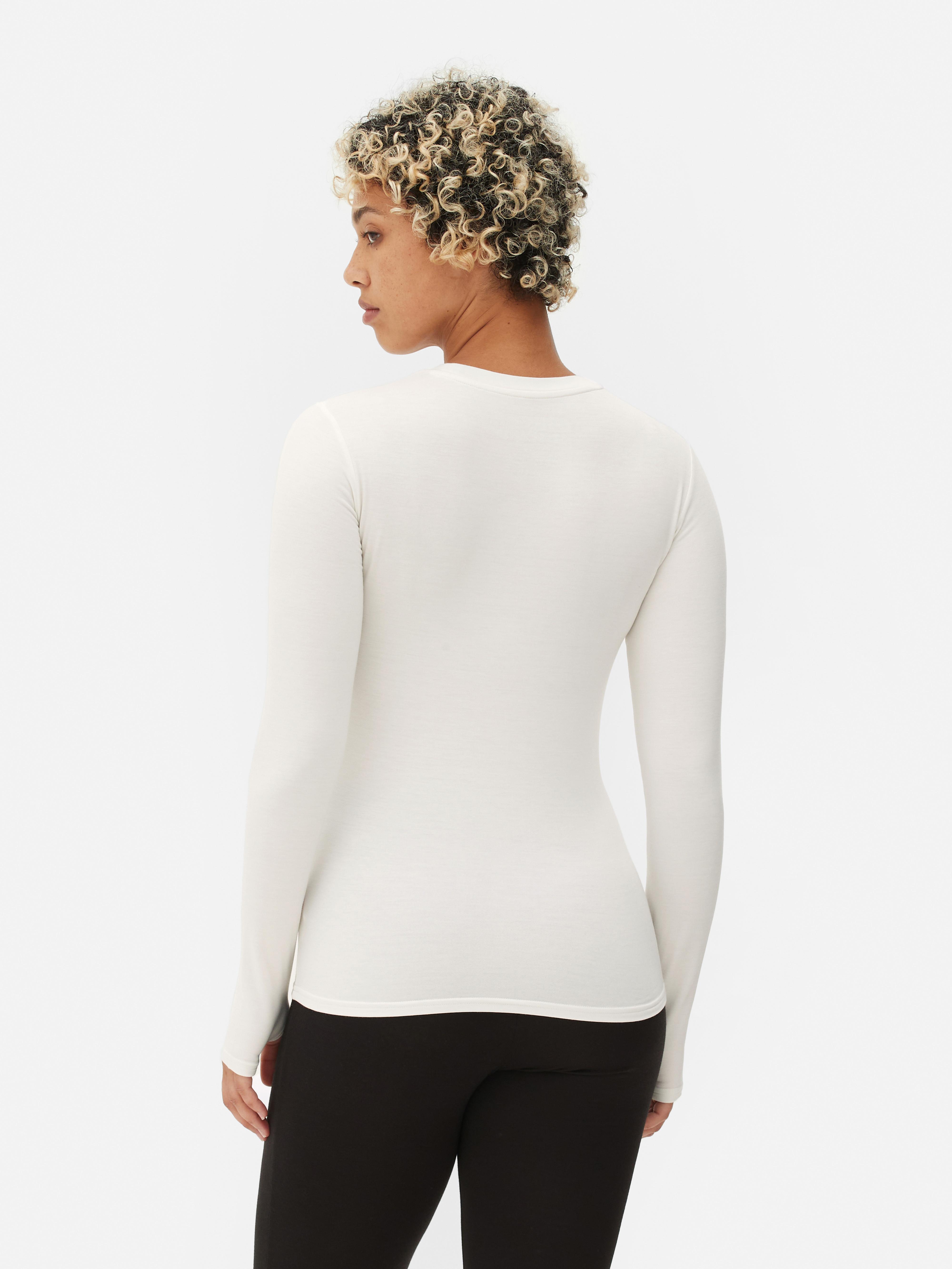 Langärmliges Thermoshirt Warmes, langärmliges Thermoshirt mit figurbetonter Passform