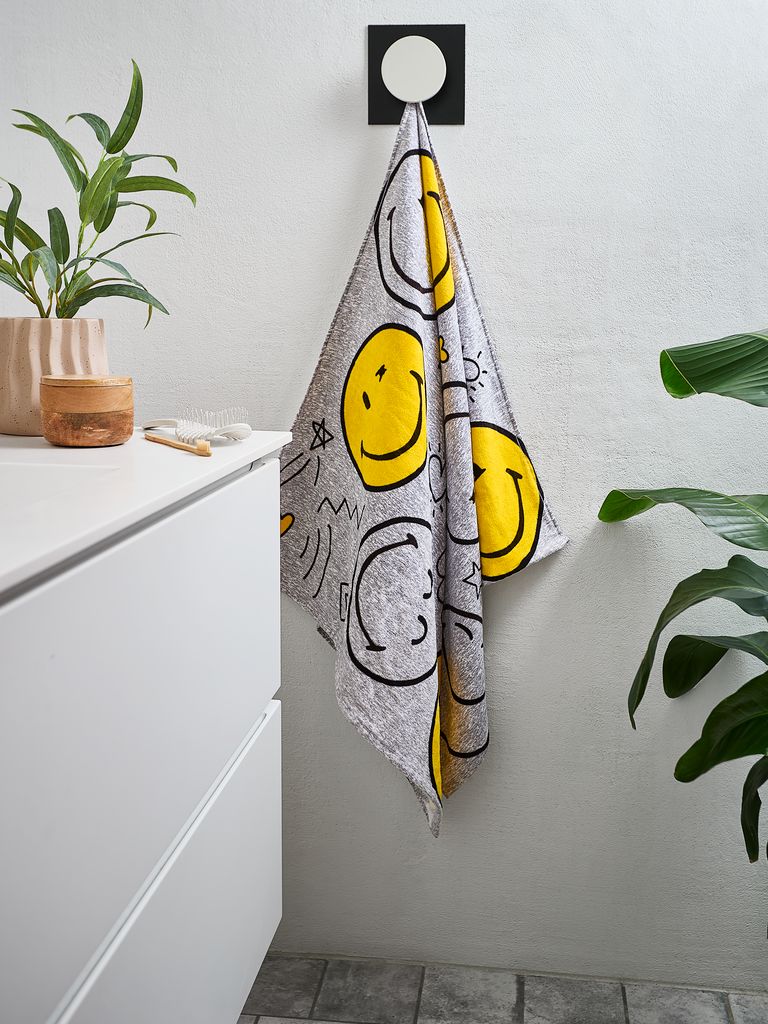 SMILEY rankšluostis auksinis SMILEY 70x140cm