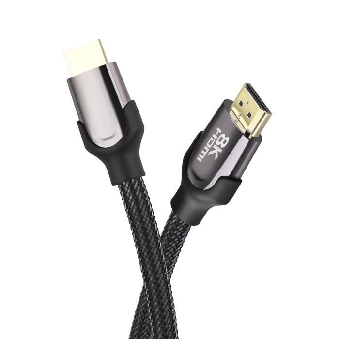 Câble HDMI 2.1 8K 4K 120Hz Ultra HD eARC HDR Blu-ray 48Gb/sec Câble HDMI 2M Support 3D pour Switch, PS5, Télévision, Monitor