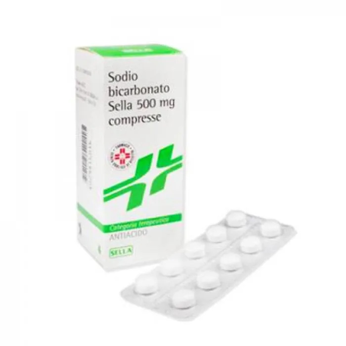 SELLA Natriumbicarbonaat Sella 500 mg 50 maagzuurremmende tabletten